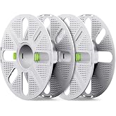 MarsWork 2-Pack Quick-Swap Reusable Spools for Refill Filament | Two-Finger Press Design, Compatible with Bambu Lab 3D Printers, Empty Filament Spools