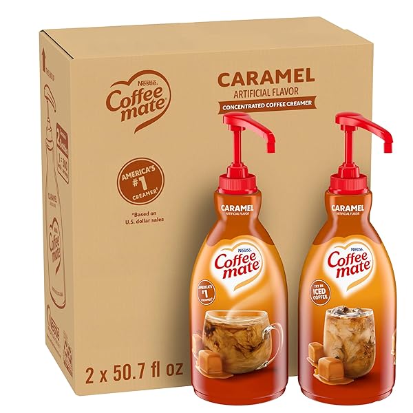 NESTLE COFFEE MATE COFFEE CREAMER, CARAMEL, LIQUID CONCENTRATE...