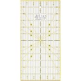 Elan Patchwork Ruler, Quilting Rulers, Metric Ruler, Acrylic Ruler, Sewing Ruler for Quilting Supplies, Patchwork Square, Tra