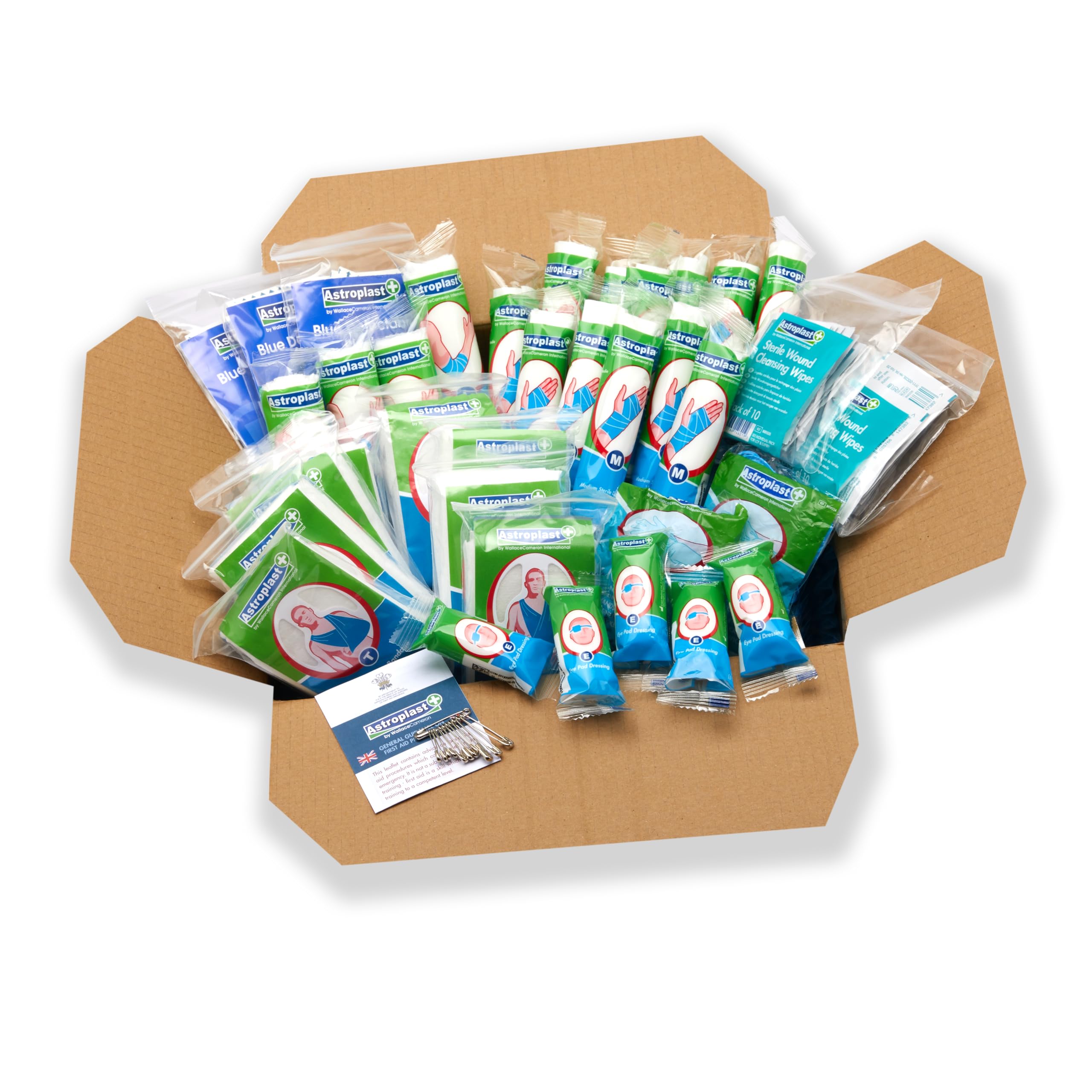 Astroplast 1047016 Wallace Cameron Refill Kit Food Hygiene for 50 Persons, Mixed, 128 Count (Pack of 1)