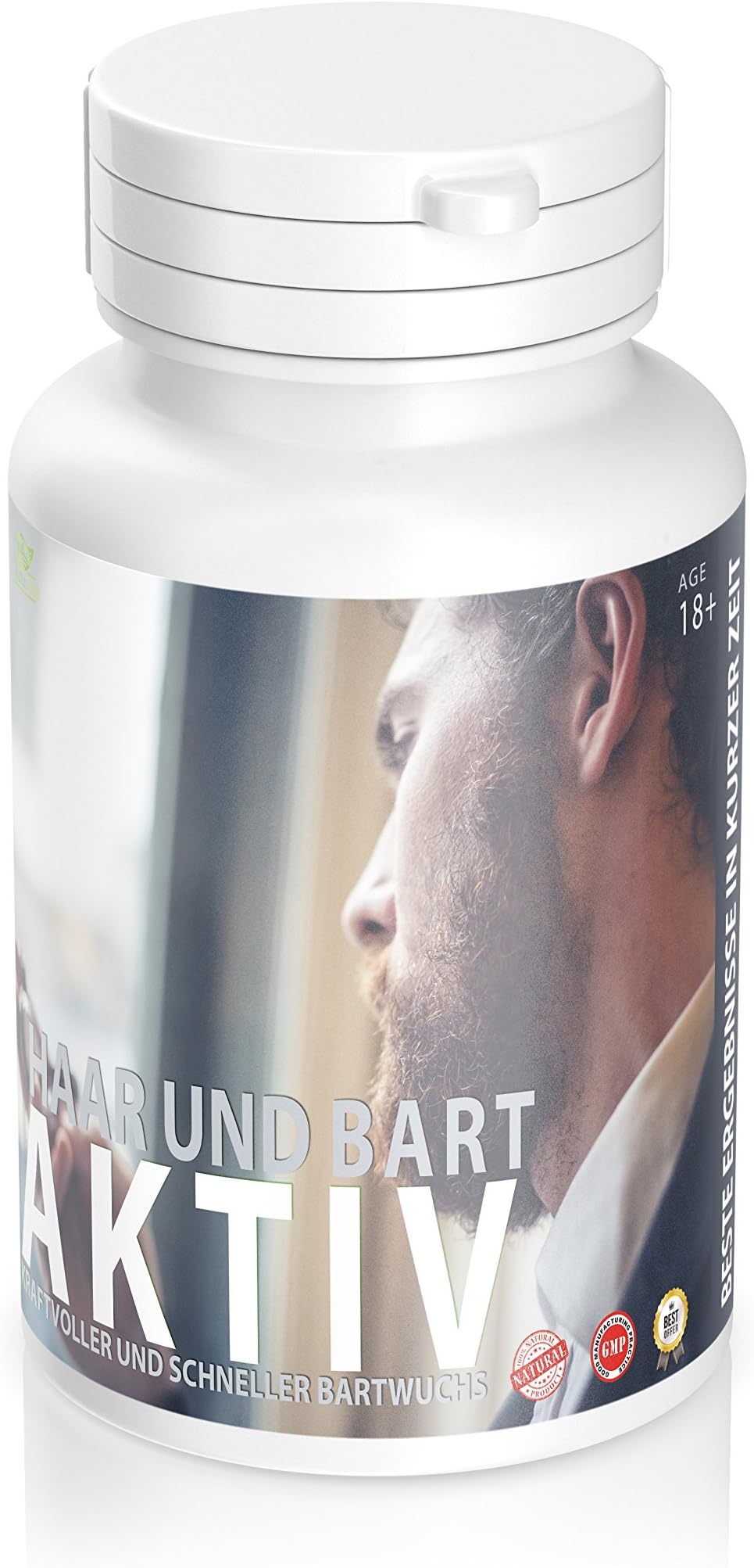 Hair and Beard Active New formula. Lasts for 3 months.