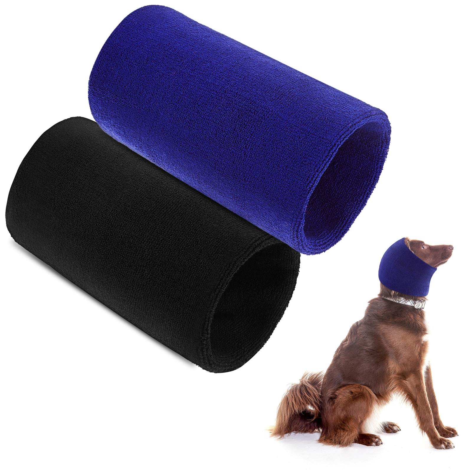 Frienda Dog Snood Neck and Ears Warmer - Pet Hoodie Ear Wrap - Warm Winter Hat Knit Headwear for Comfort, Anti-anxiety at Noise Place โ image 1
