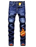 Qazel Vorrlon Men's Fleece Lined Jeans for Men
