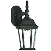 Livex Lighting 75460-14 Traditional One Light Outdoor Wall Lantern from Hamilton Collection Finish, Textured Black