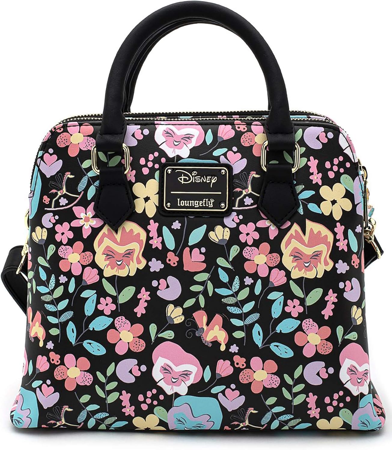 Loungefly X Disney Alice in Wonderland Flowers AOP Crossbody Bag