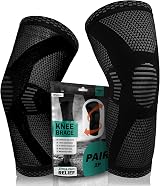 POWERLIX Knee Support for Women Men 2 Pack Black XX-Large Size