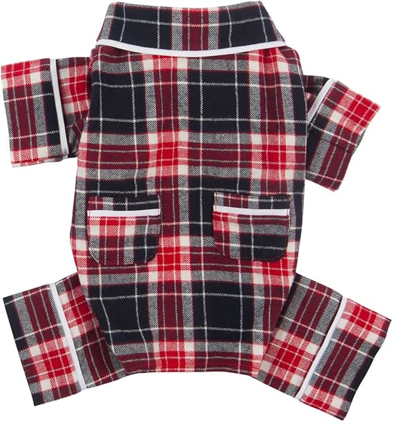 red flannel dog pajamas