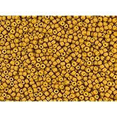 8/0 Toho Japanese Seed Beads - Opaque Mustard Matte #1623F (28g Tube)