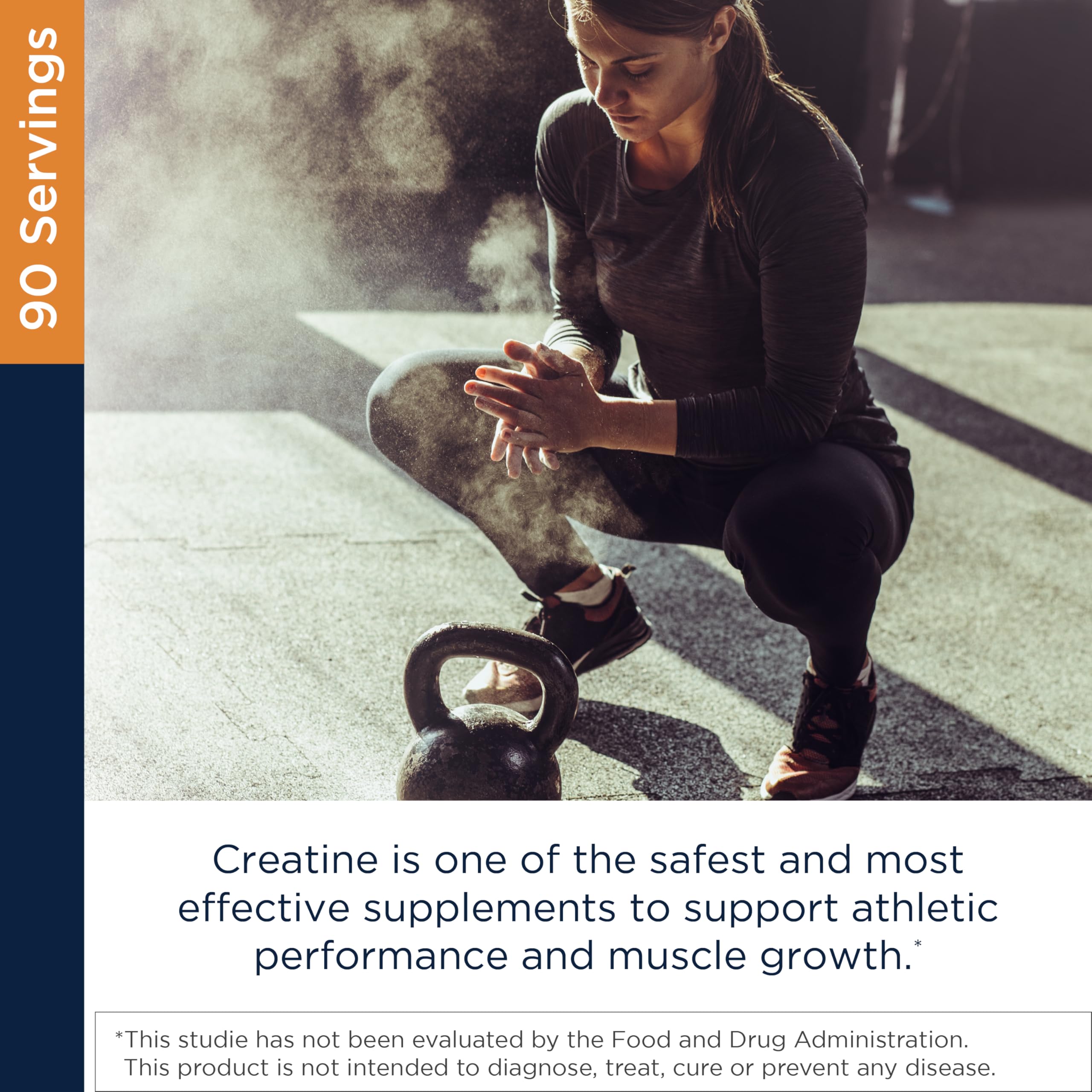 Designs for Health Micronized Creatine Monohydrate Unflavored Powder, 90 Servings, 5g per Serving – for Women & Men to Support Muscle Strength and Brain Health