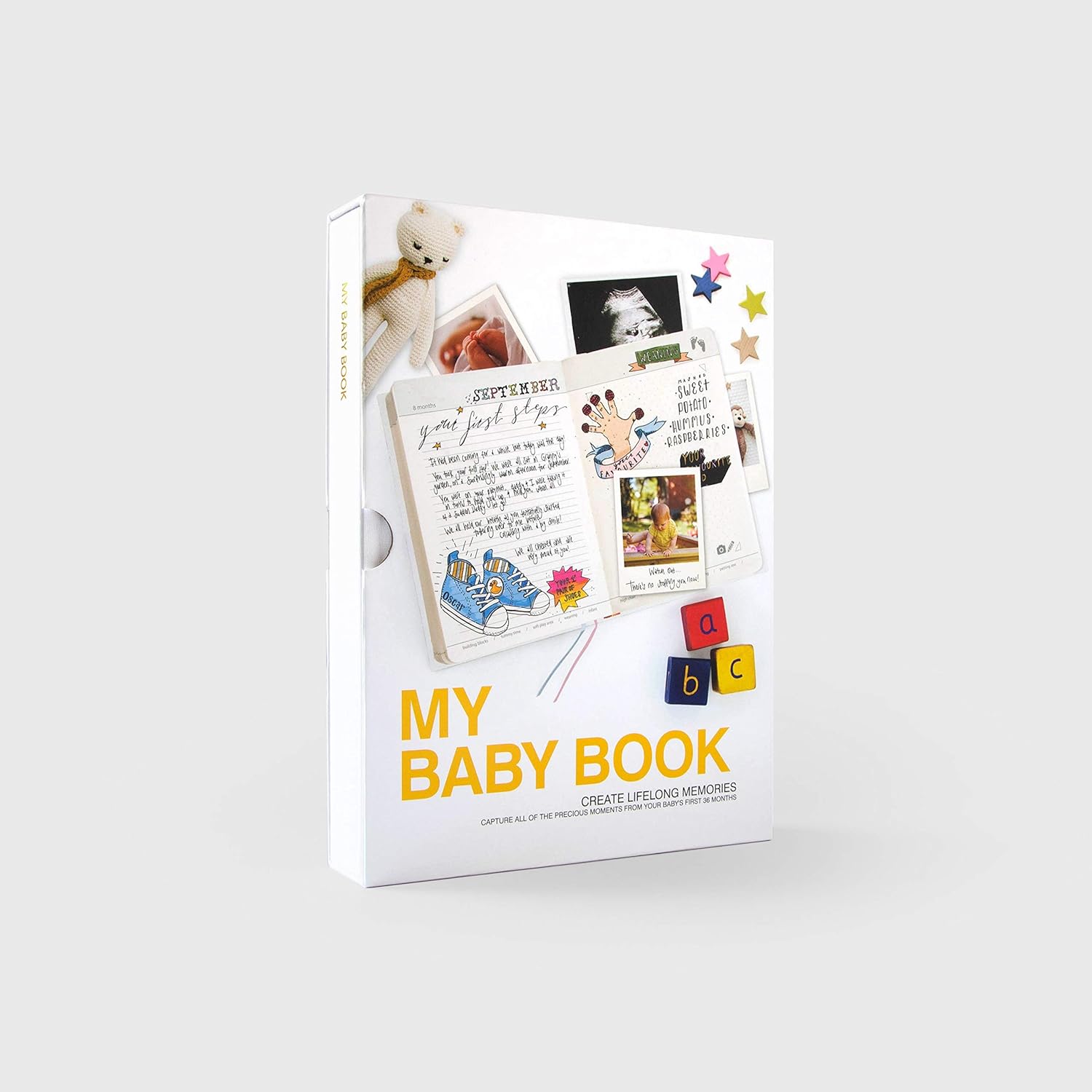 Suck UK My Baby Journal and Personal Diary - Early Years, Birthday, Christening, Pregnancy, 16.1x22x3.2 cm - Image 3