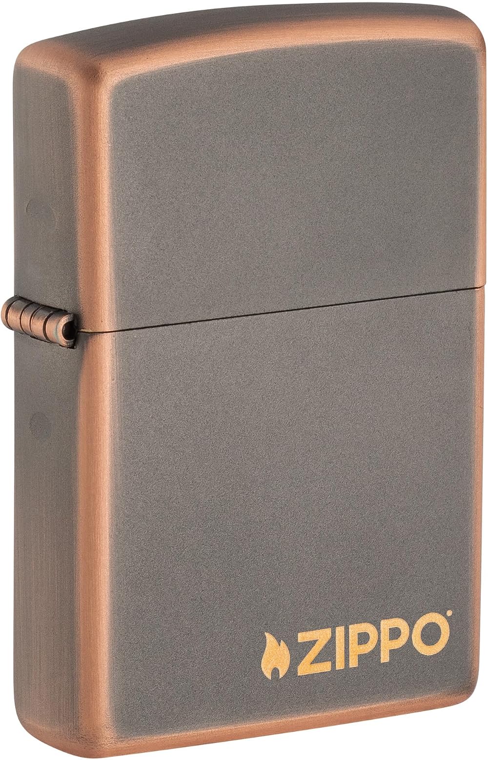 Zippo Rustic Bronze Lighter 49839ZL Belly Flame Personalizable Logo