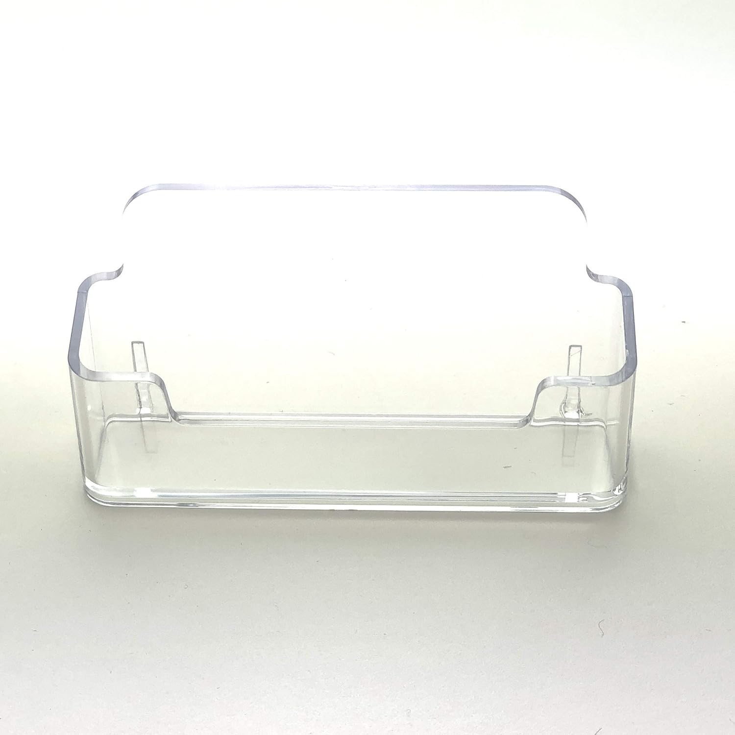 2 Pack Clear Desktop Card Holder Horizontal Desktop Card Holder 96x47mm for Home Office Business