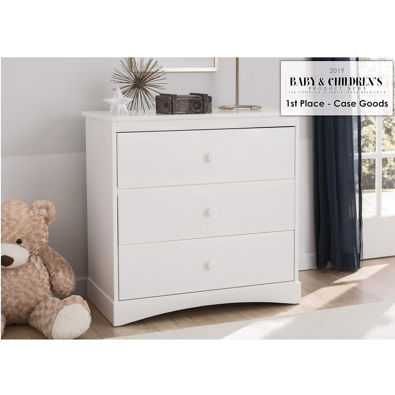 Delta Children Sutton 3 Drawer Dresser with Changing Top : Baby