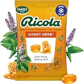 Ricola Honey Herb Cough Drops - 45 Count | Made with Menthol - Cough and Sore Throat Relief - Herbal Throat Lozenges