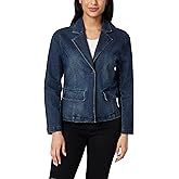 Angels Forever Young Womens Everflex Denim Blazer with Pockets