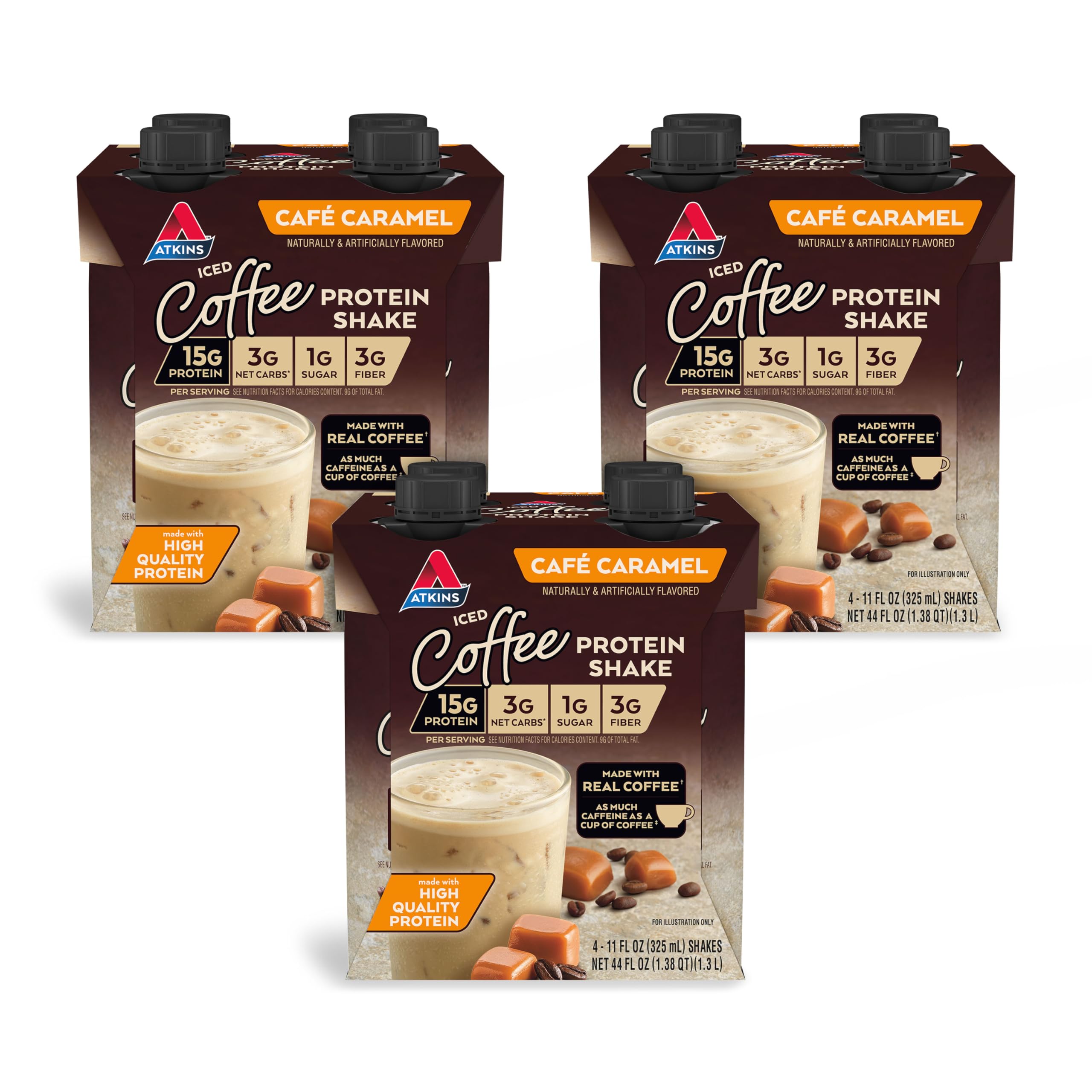 Atkins Café Caramel Iced Coffee Flavored Protein
