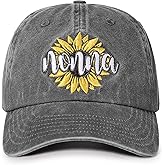 InnoBeta Nonna Gifts for Grandma, Gifts for Nonna, Sunflower Hat Adjustable Embroidered Baseball Cap on Mother's Day, Christmas, Birthday