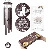 Memorial Gifts for Loss of Dog, 25 inch Pet Memorial Wind Chimes, Loss of Dog Sympathy Gift, Pets Remembrance Gift, Bereavement Gifts Dogs, in Memory of Dogs Wind Chimes for Outside Garden