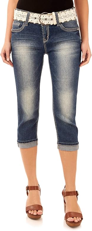 no boundaries denim capris