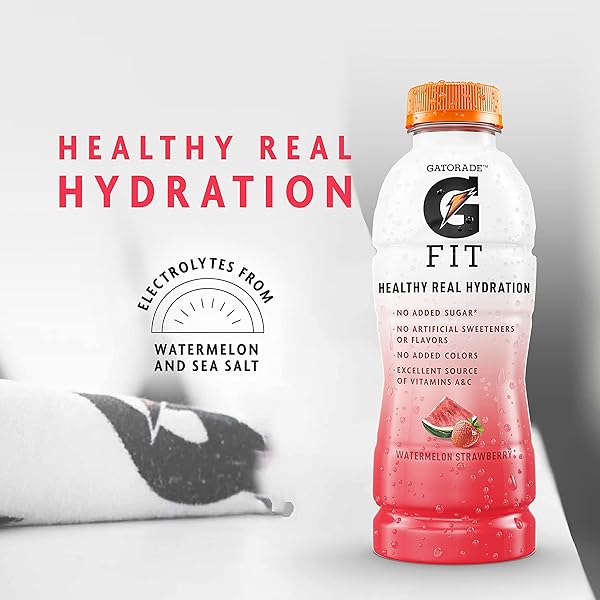 GATORADE FIT CITRUS BERRY ELECTROLYTE BEVERAGE, 16.9 FL OZ BOTTLES, 12 PACK