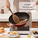 Thimmamma Wooden Spatula Set 12 Inch Slotted Turner Nonstick view 5