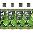 Dove Men+Care Body Wash to Repair Dry Skin, Lime + Avocado Oil, with Plant-Based Moisturizers, 532mL (Pack of 4)