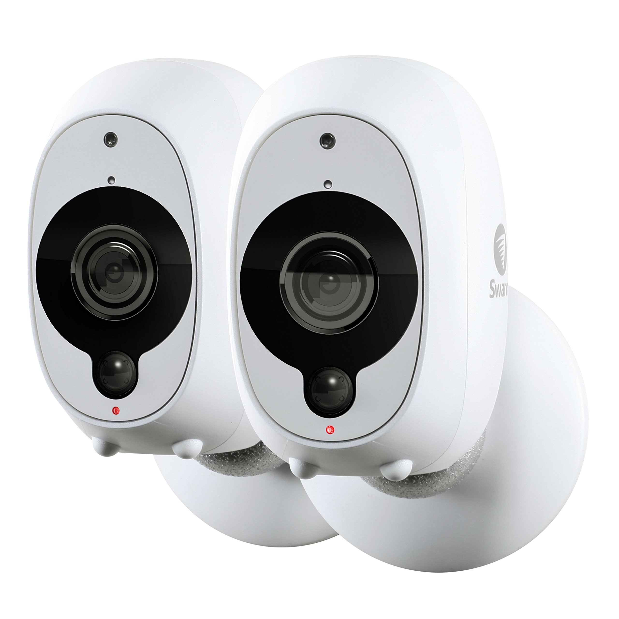 Swann Smart Wireless Indoor/Outdoor HD CCTV Security Camera Kit with Night Vision, White, Pack of 2