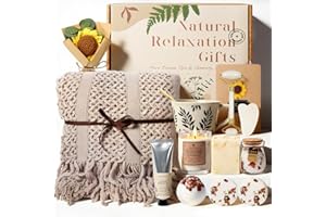 JOYVELLA Get Well Soon Gifts Baskets for Women - Self Care Spa Care Package w/Blanket, Thinking of You Inspirational Gift, Relaxation Valentine's Day Birthday Gifts for Mom Wife Her Coworker Firends