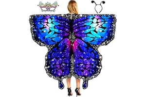 VARYOWOP Butterfly Wings Adult Butterfly Costume for Women - Butterfly Cape Costume Perfect for Halloween