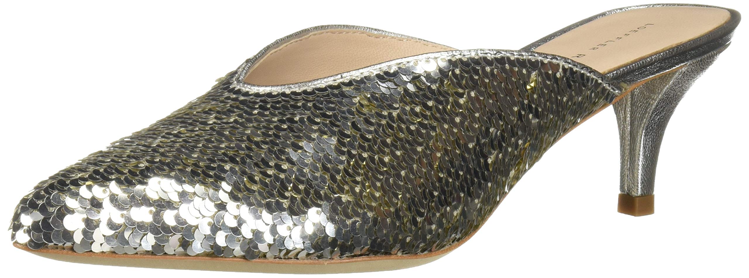 Photo 1 of LOEFFLER RANDALL Women's Juno-SQ Mule, Silver, 9.5 Medium US