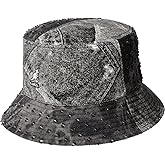 Kangol Denim Mash Up Bucket - Black Trompe L'Oeil/M Bucket Hat