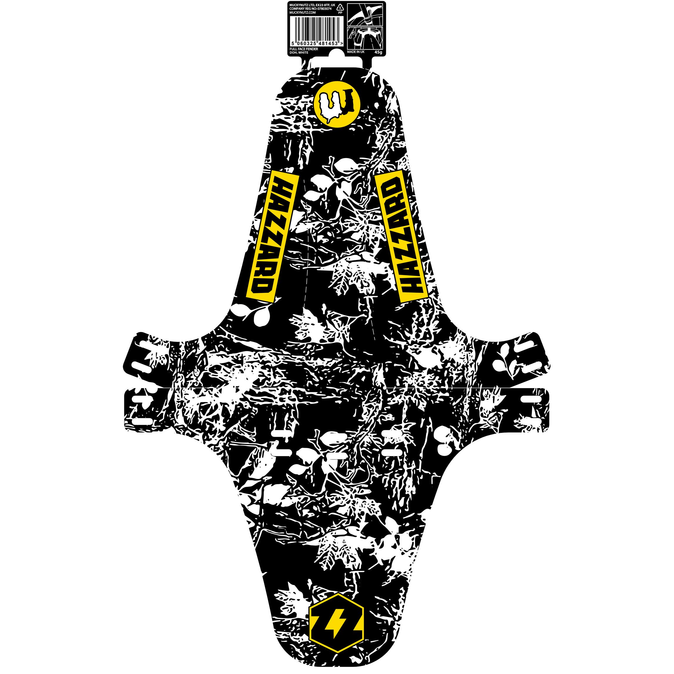 Mucky Nutz, Full Face Fender, Dudes of Hazzard, White