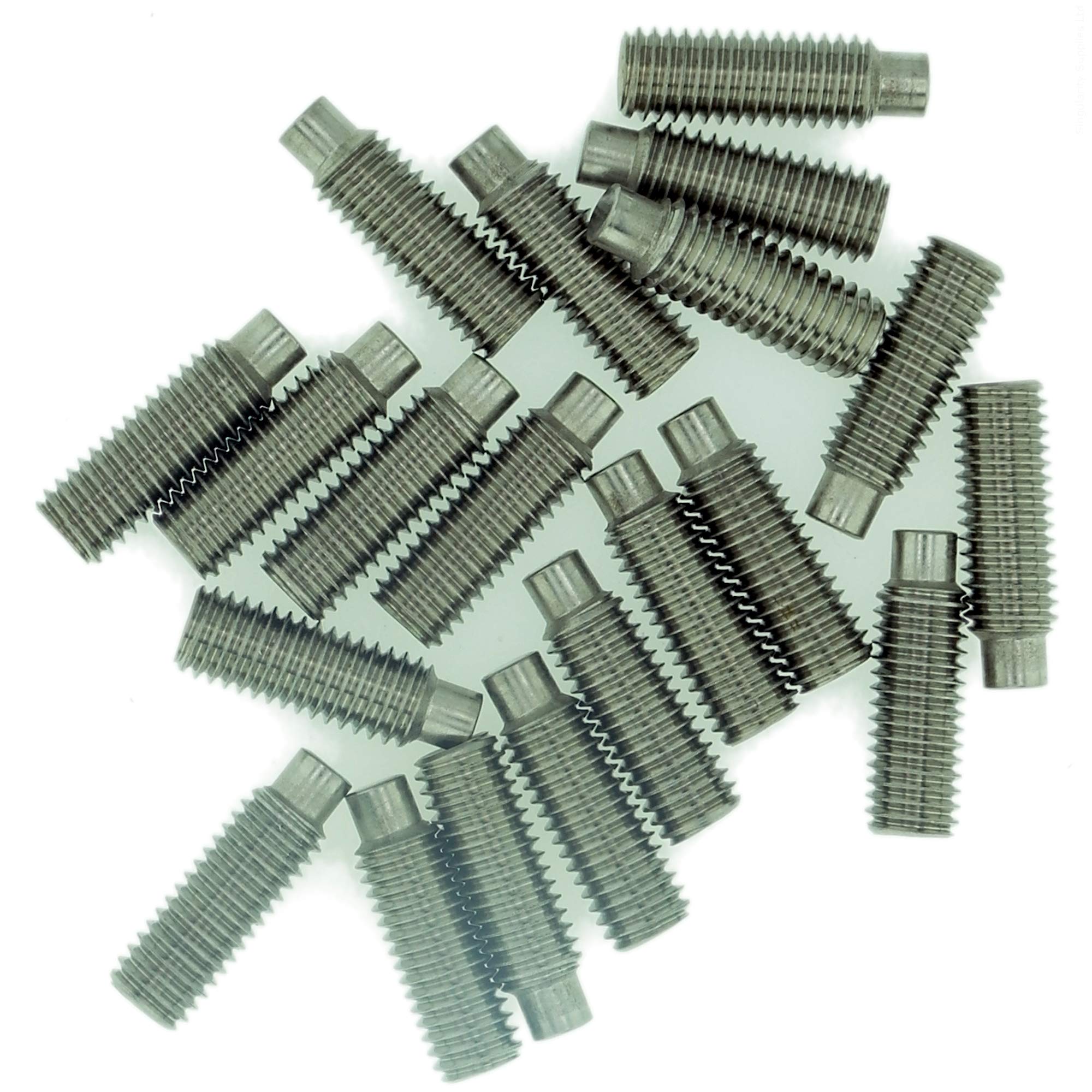 M8 (8mm x 18mm) Hex Socket Grub Screw (Dog Point) - Stainless Steel (A2) (Pack of 20)