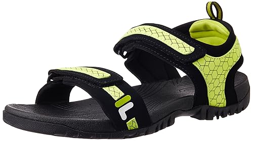 fila black floater sandals