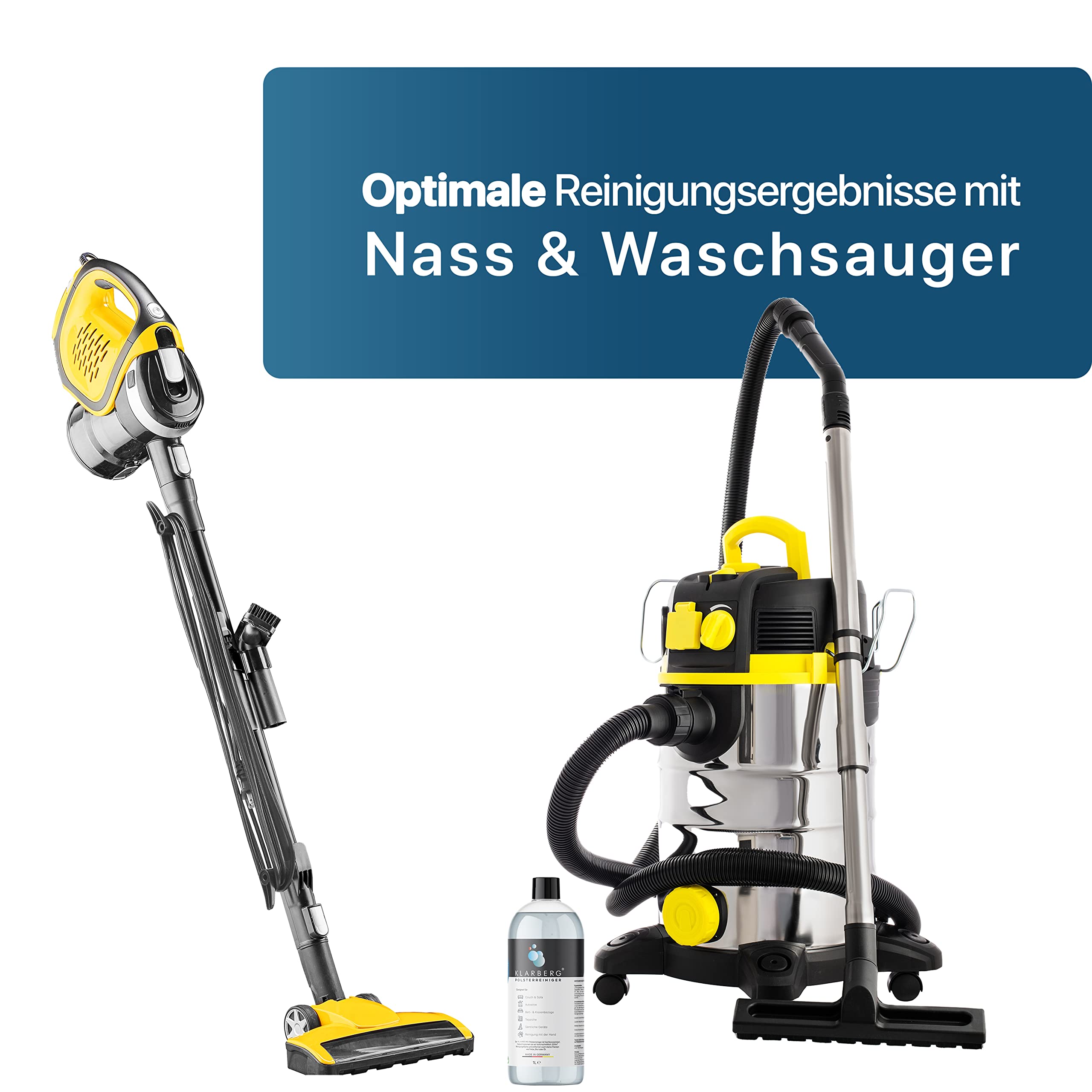 KLARBERG® 1L Waschsauger Polsterreiniger Konzentrat I Polsterreiniger für Sofa, Teppich, Autositze, Textilreiniger uvm. I Geeignet für Waschsauger, Nasssauger und Reinigung per Hand 6