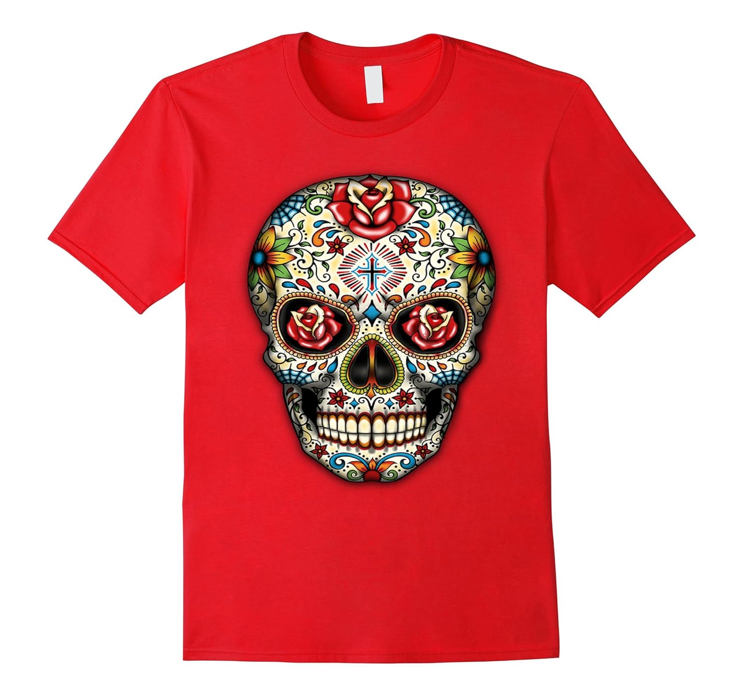 Sugar skull shirt Day of Dead shirt Dia de los Muertos shirt-ANZ