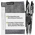 Rocketbook Accessory Kit – Complete Set with 2 FriXion Gel Pens, Spray Bottle, Microfiber Cloth & Pen Dock – Compatible with 