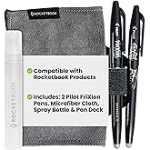 Rocketbook Accessory Kit – Complete Set with 2 FriXion Gel Pens, Spray Bottle, Microfiber Cloth & Pen Dock – Compatible with 