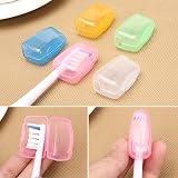 NICEMOVIC 5 Portable Toothbrush Head Covers Travel Protective Cases view 2