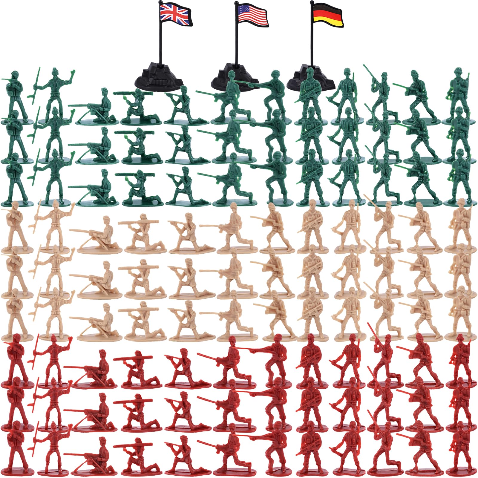3 otters 300PCS Toy Soldiers Set, Army Men Figures
