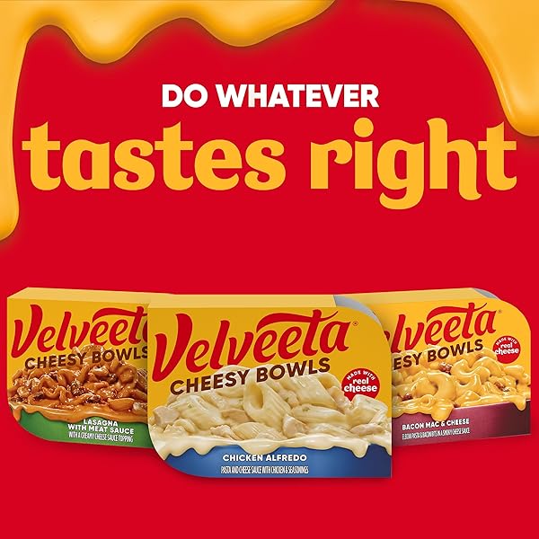 VELVEETA CHEESY BOWLS SINGLES CHICKEN ALFREDO (9 OX BOX)
