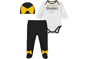 GERBER NFL NFL Baby Girls Nfl Team Footed Pant and Bodysuit Gift Set