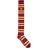 Harry Potter Gryffindor Striped Juniors/Ladies Over the Knee Socks with Embroidered Crest