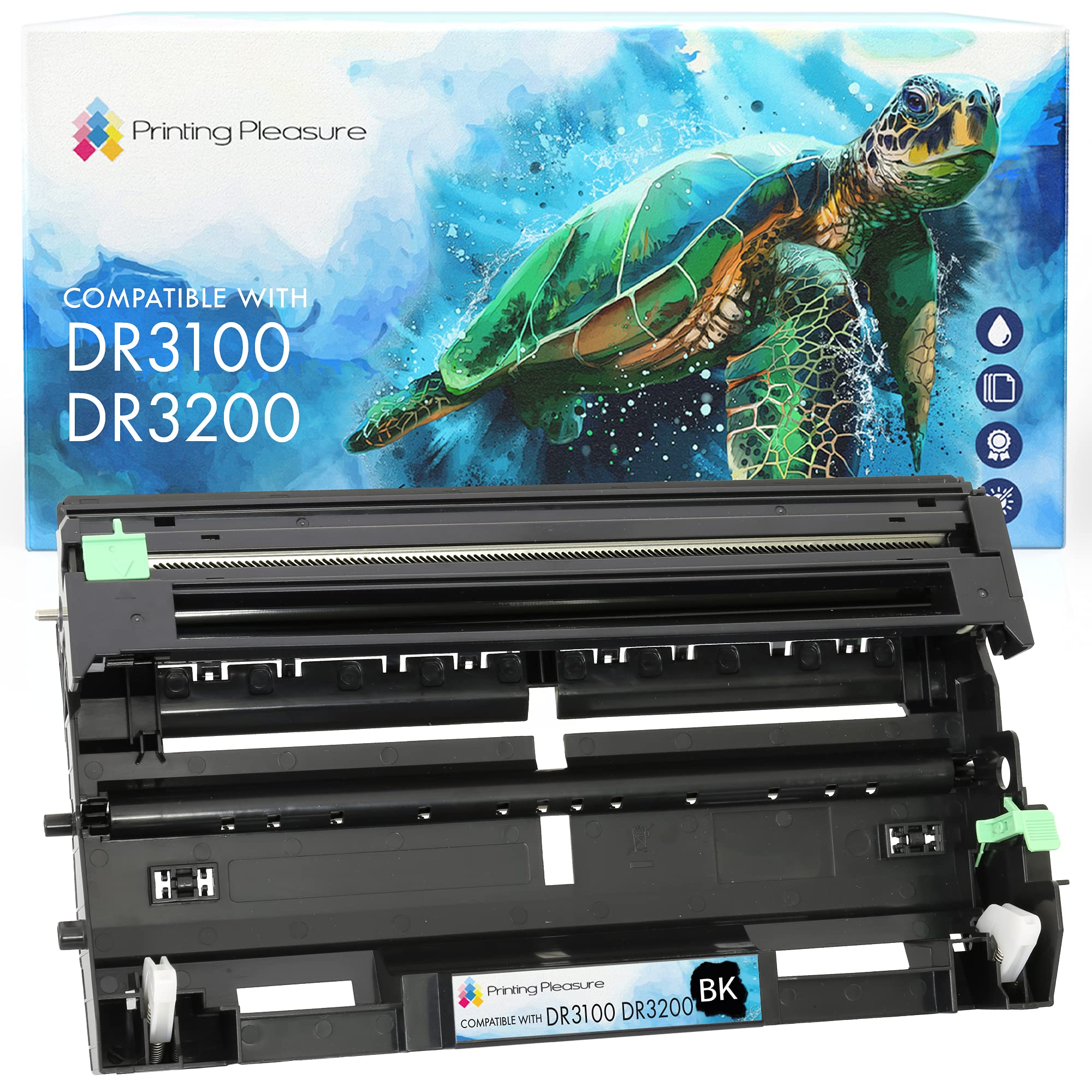Printing Pleasure DR3100 Drum Unit compatible with Brother DCP-8060 DCP-8065DN HL-5240 HL-5240L HL-5250 HL-5250DN HL-5270DN HL-5280DW MFC-8460 MFC-8460N MFC-8860DN MFC-8870DW - Black, High Yield