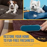 Fur Magic Pet Hair Remover Lint Brush Self-Cleaning Base Reusable view 2