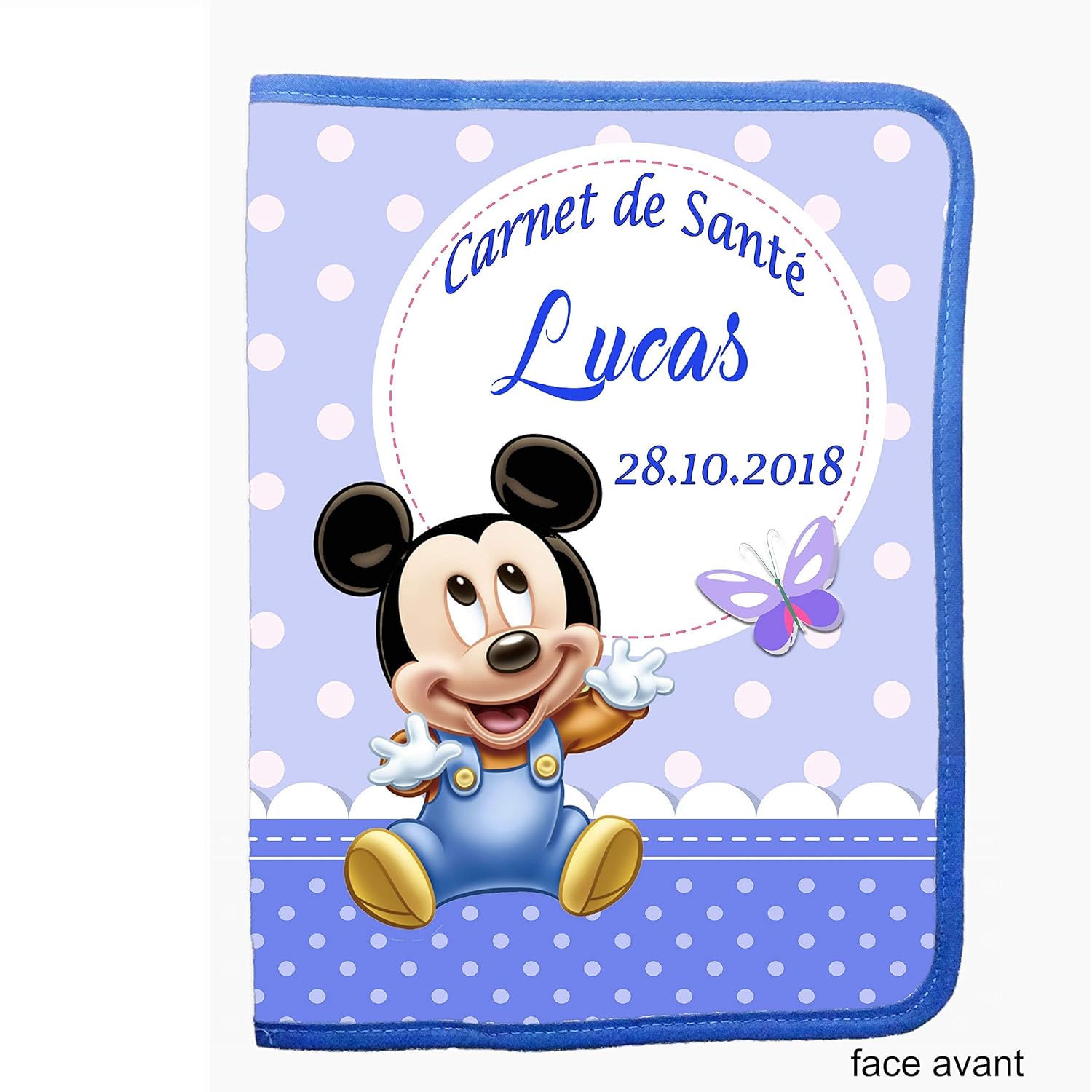 Protege Carnet De Sante Personnalise Avec Prenom Date Naissance Bebe Ref 38 Cadeaux Et Souvenirs Pour Nouveau Ne Produits Handmade