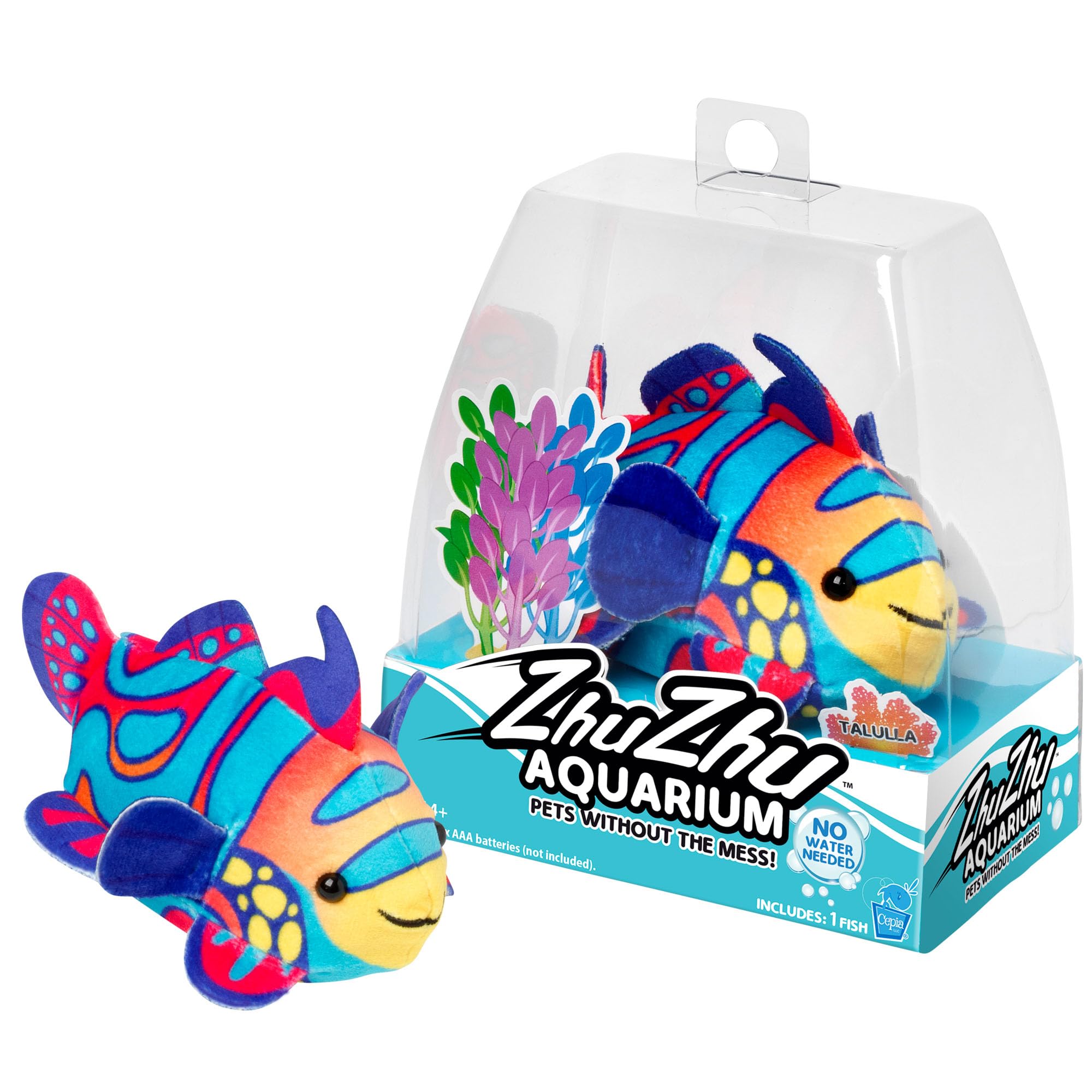 John Adams | Zhu Zhu Pets | Zhu Zhu Aquarium Toy Fish - Talulla | Interactive, Collectible Pet with Sounds and Movement | Electronic Pets | Ages 4+