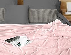 Utopia Bedding Pink Fleece Blanket Queen Size