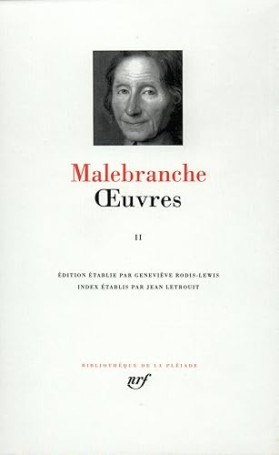 Download Malebranche : Oeuvres, tome 2 PDF