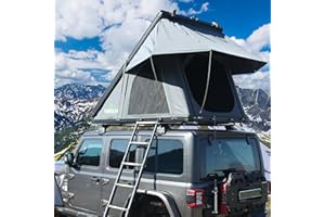 WildFinder Rooftop Tent Hard Shell Roof Top Tent Hardshell Suitable for Jeep SUV Truck Van，Camping Car Roof Tent for 2-3 Person